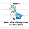 Vivant Equi 'Aunt. Like a mum but way cooler. See also; drunk' Mug