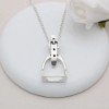 Vivant Equi Sterling Silver Stirrup Necklace