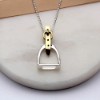 Vivant Equi Sterling Silver Stirrup Necklace