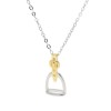 Vivant Equi Sterling Silver Stirrup Necklace