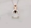 Vivant Equi Sterling Silver Stirrup Necklace